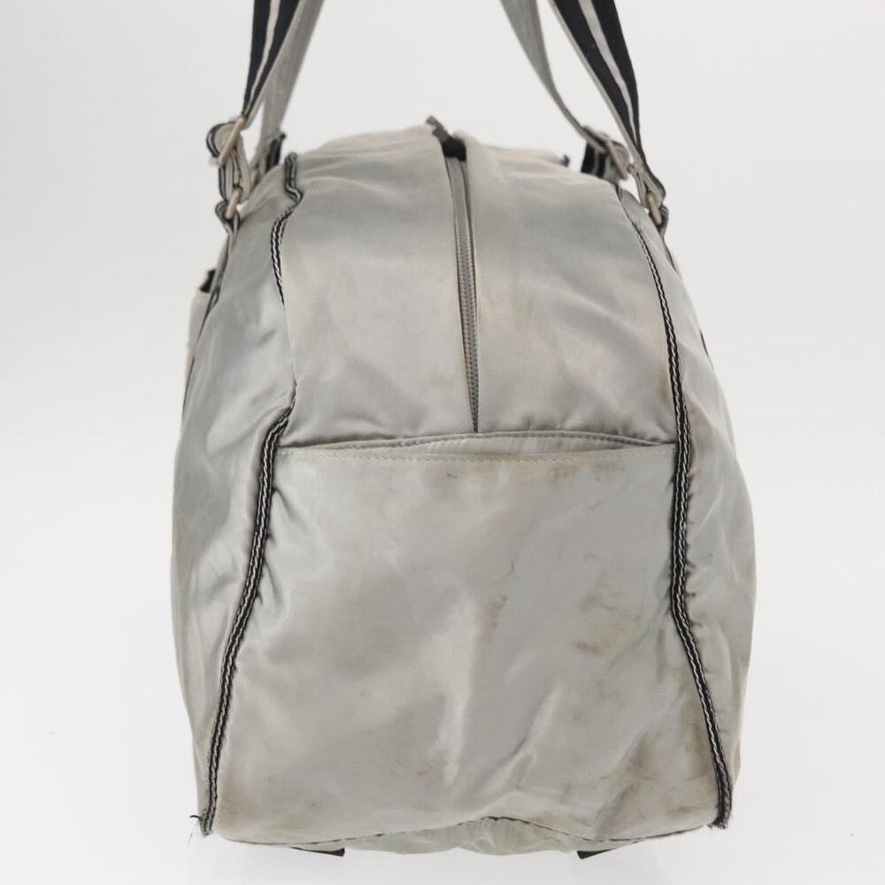CHANEL Sports Line Boston Bag Nylon Silver CC Auth BA7758 - Picture 4 of 16